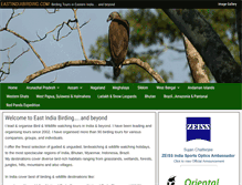 Tablet Screenshot of eastindiabirding.com